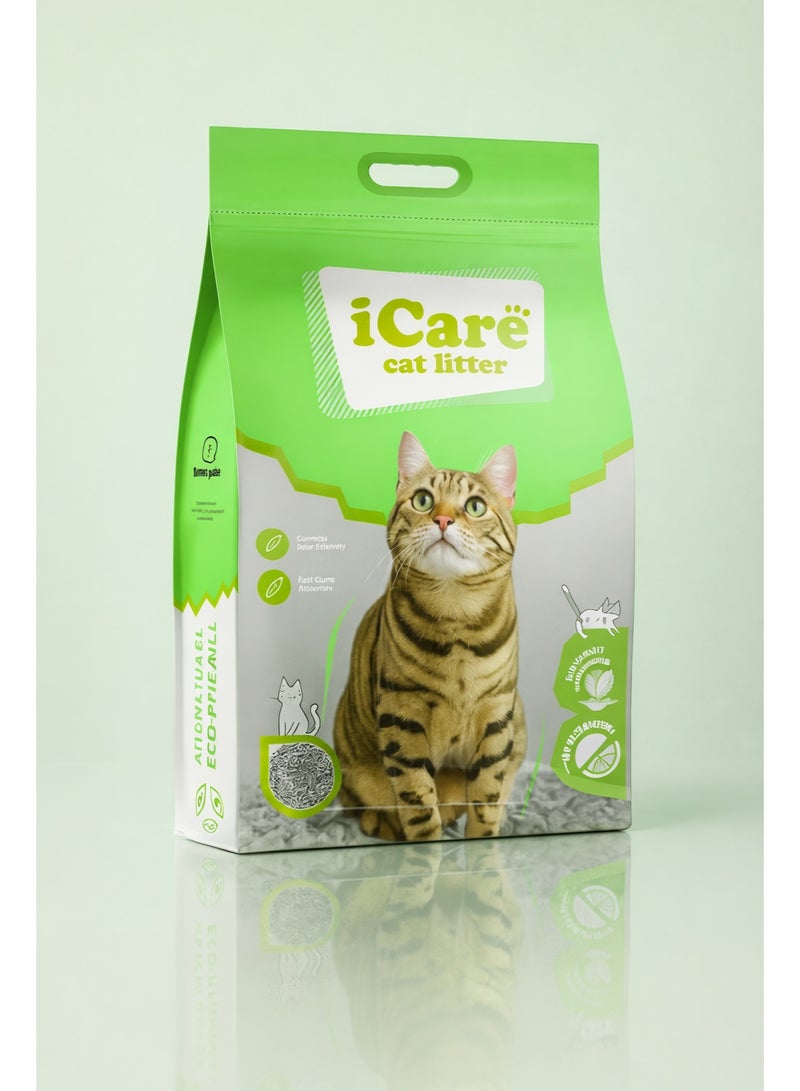 آي كير رمل قطط بنتونيت من آي كير - بنكهة التفاح - 5 لتر - Image 5